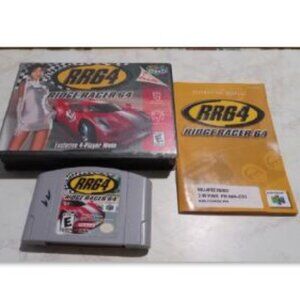 Ridge Racer 64 N64 Tested RR64 Game + Cut Box Manual Nintendo 64